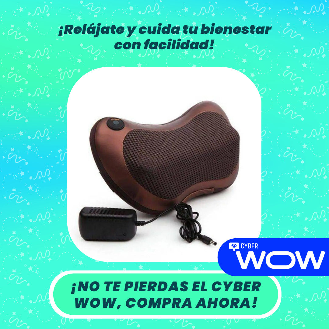 Cojín Masajeador Portatil Multifuncional - CYBER WOW